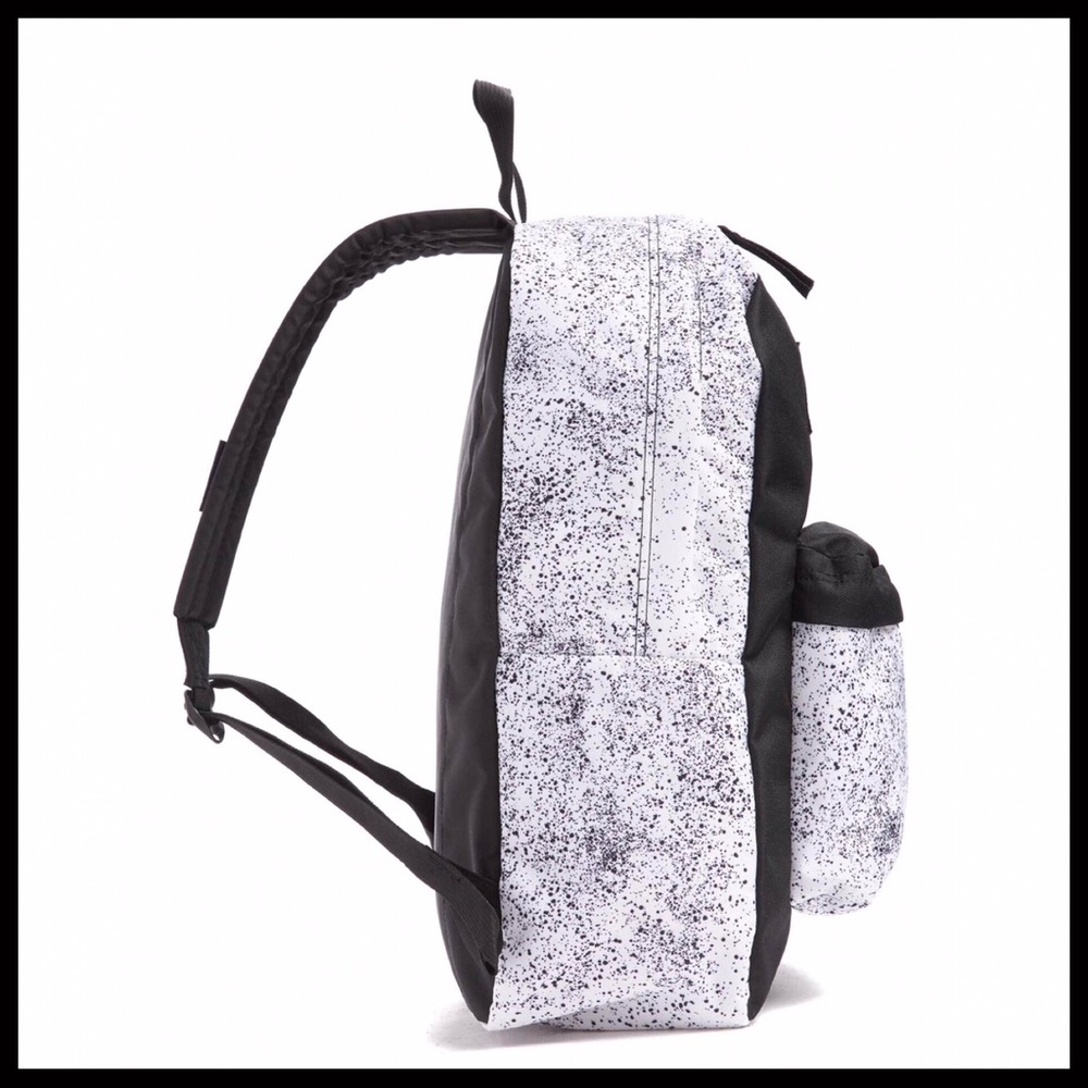 JANSPORT BLACK WHITE SCHOOL BOOK BACKPACK - Picture 3 of 10
